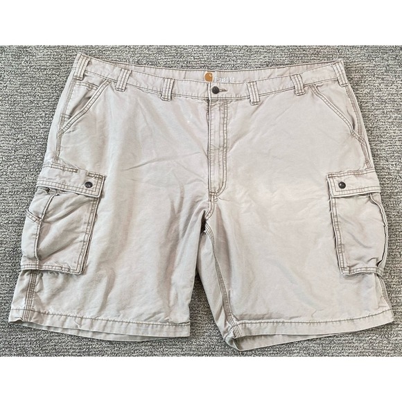 Carhartt Other - Carhartt Cargo Shorts Mens 50 Beige Cream Relaxed Fit Workwear Pockets‎